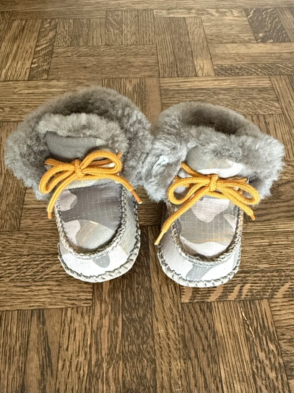 UGG Baby Camo Boots with Faux-Fur